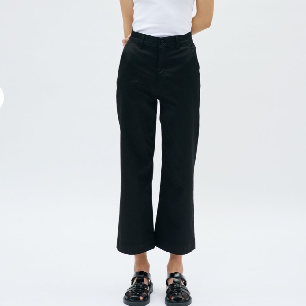 KOTN Black Cropped Culottes